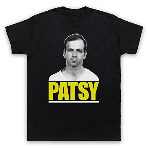 Lee Harvey Oswald Patsy Herren T-Shirt, Schwarz, XL von My Icon Art & Clothing