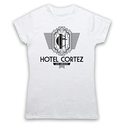 My Icon Art & Clothing American Horror Story Hotel Cortez Damen T-Shirt, Weiß, Medium von My Icon Art & Clothing