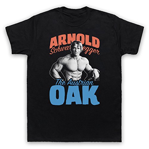 My Icon Art & Clothing Arnie The Austrian Oak Bodybuilder Legend Herren T-Shirt, Schwarz, 2XL von My Icon Art & Clothing