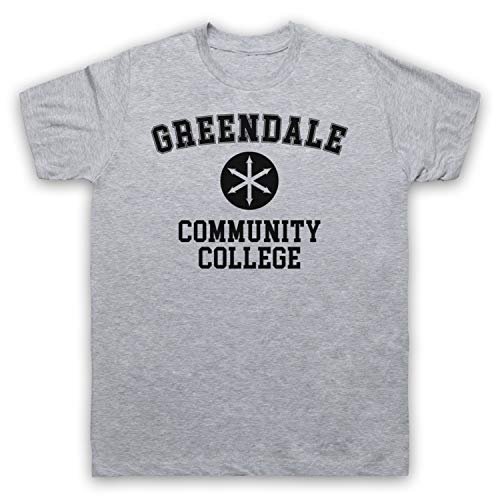 My Icon Art & Clothing Community Greendale Community College Herren T-Shirt, Grau, XL von My Icon Art & Clothing