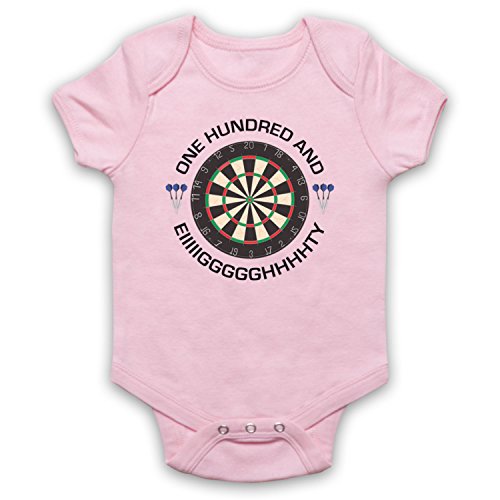 My Icon Art & Clothing Darts Dartboard One Hundred and Eighty Eiiiigggghhhhhty Babystrampler, Hellrosa, 6-12 Monate My Icon Art & Clothing Darts Dartboard One Hundred and Eighty Eiiiigggghhhhhty Babystrampler, Hellrosa, 6-12 Monate von My Icon Art & Clothing