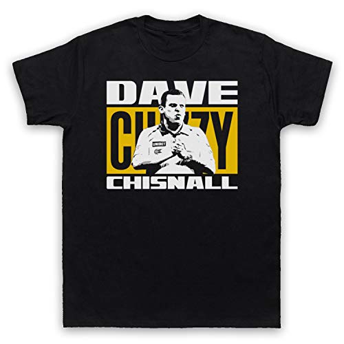 My Icon Art & Clothing Dave Chisnall Darts Tribute English Player Herren T-Shirt, Schwarz, XL von My Icon Art & Clothing