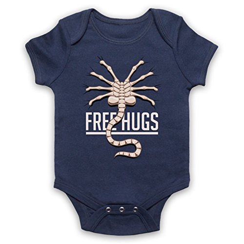 My Icon Art & Clothing Facehugger Free Hugs Space Sci Fi Alien Horror Film Babystrampler, Ultramarinblau, 6-12 Monate My Icon Art & Clothing Facehugger Free Hugs Space Sci Fi Alien Horror Film Babystrampler, Ultramarinblau, 6-12 Monate von My Icon Art & Clothing