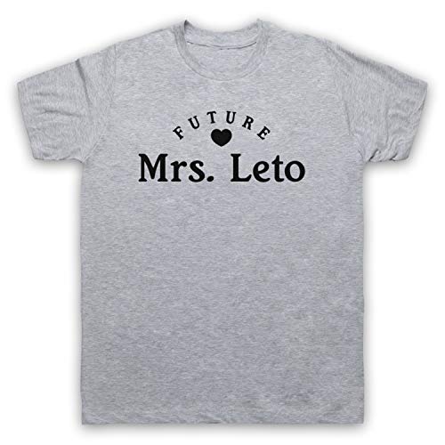 My Icon Art & Clothing Future Mrs Leto Jared Leto Herren T-Shirt, Grau, Small von My Icon Art & Clothing