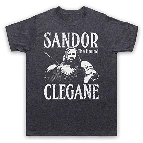 My Icon Art & Clothing GOT Thrones The Hound Sandor Clegane Tribute Fantasy Novel TV Herren T-Shirt, Jahrgang Schiefer, Medium von My Icon Art & Clothing