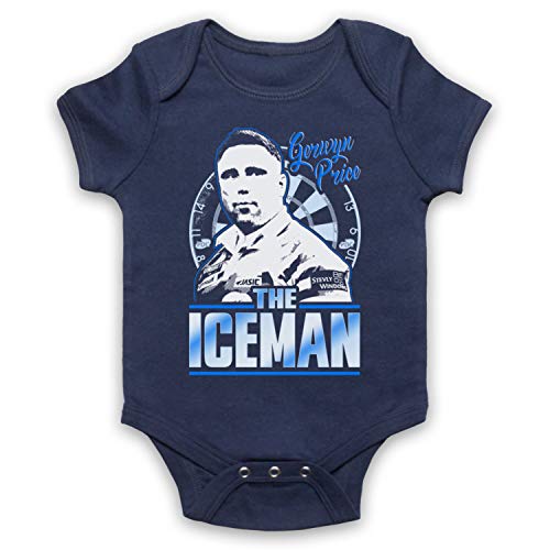 My Icon Art & Clothing Gerwyn Price The Iceman Darts Tribute Welsh Player Babystrampler, Ultramarinblau, 3-6 Monate von My Icon Art & Clothing