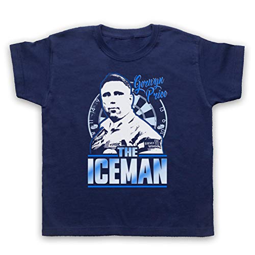 My Icon Art & Clothing Gerwyn Price The Iceman Darts Tribute Welsh Player Kinder T-Shirt, Ultramarinblau, 12-13 Jahren von My Icon Art & Clothing