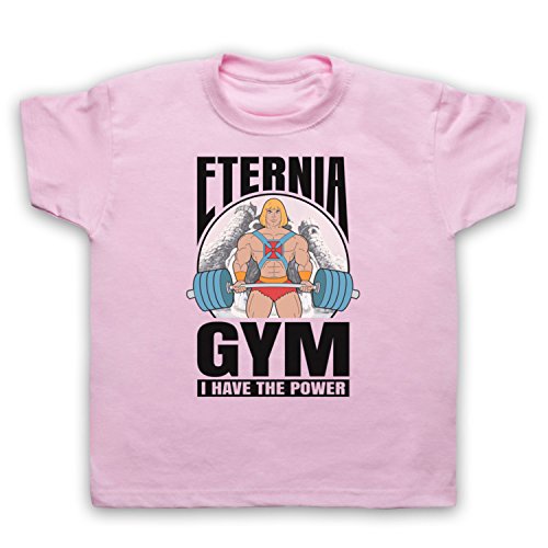 My Icon Art & Clothing He Eternia Gym I Have The Power Man Graphic Novel Cartoon Kinder T-Shirt, Hellrosa, 5-6 Jahren von My Icon Art & Clothing