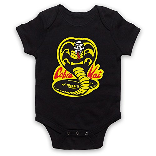 My Icon Art & Clothing Karate Cobra Kai Dojo Logo Sports Film Babystrampler, Schwarz, 12-18 Monate von My Icon Art & Clothing