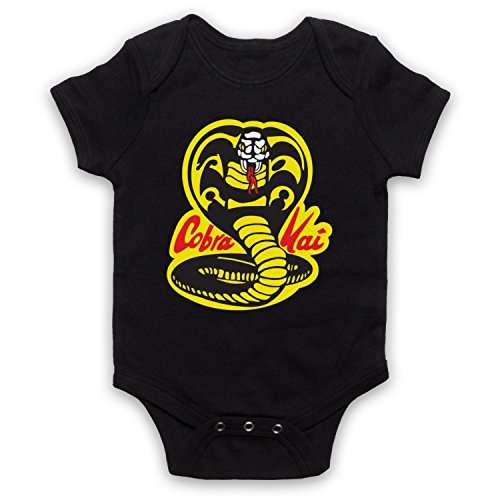My Icon Art & Clothing Karate Cobra Kai Dojo Logo Sports Film Babystrampler, Schwarz, 6-12 Monate von My Icon Art & Clothing