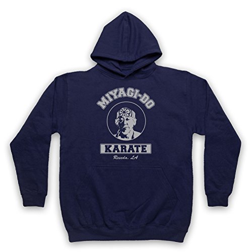 My Icon Art & Clothing Karate Mr Miyagi Sports Film Icon Erwachsenen Kapuzensweater, Ultramarinblau, Large von My Icon Art & Clothing