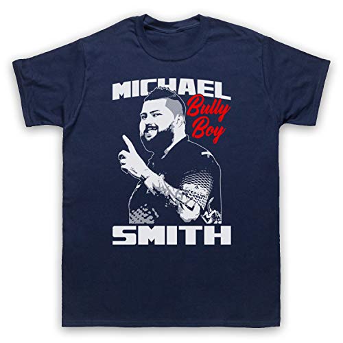 My Icon Art & Clothing Michael Smith Bully Boy Darts Tribute English Player Herren T-Shirt, Ultramarinblau, Medium von My Icon Art & Clothing