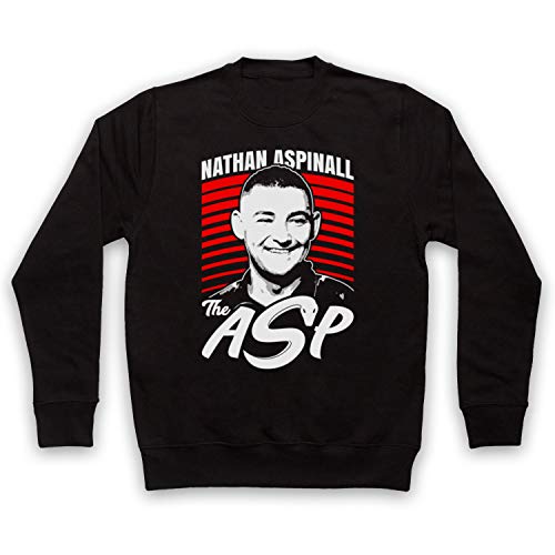 My Icon Art & Clothing Nathan Aspinall The Asp Darts Tribute English Player Erwachsenen Sweatshirt, Schwarz, 2XL von My Icon Art & Clothing