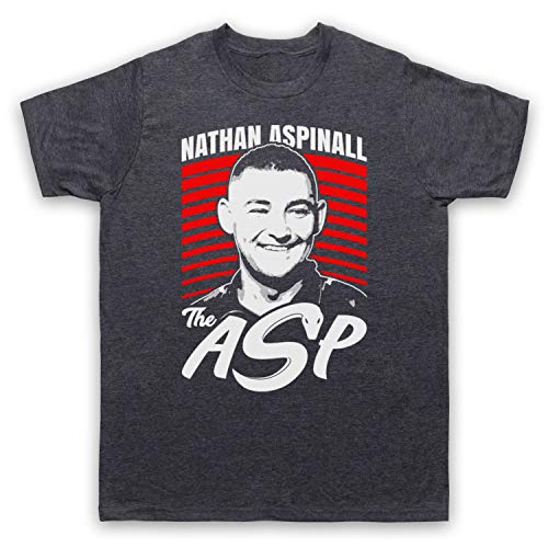 My Icon Art & Clothing Nathan Aspinall The Asp Darts Tribute English Player Herren T-Shirt, Jahrgang Schiefer, Small von My Icon Art & Clothing