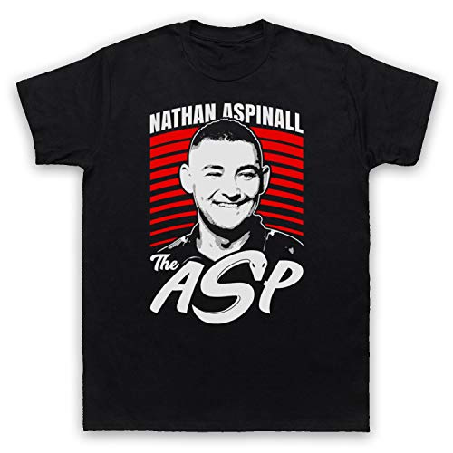 My Icon Art & Clothing Nathan Aspinall The Asp Darts Tribute English Player Herren T-Shirt, Schwarz, Large von My Icon Art & Clothing