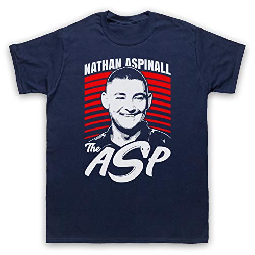 My Icon Art & Clothing Nathan Aspinall The Asp Darts Tribute English Player Herren T-Shirt, Ultramarinblau, 2XL von My Icon Art & Clothing