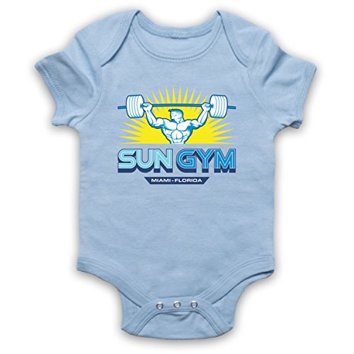 My Icon Art & Clothing Pain Gain Sun Gym Bodybuilding Logo Film Babystrampler, Hellblau, 3-6 Monate My Icon Art & Clothing Pain Gain Sun Gym Bodybuilding Logo Film Babystrampler, Hellblau, 3-6 Monate von My Icon Art & Clothing