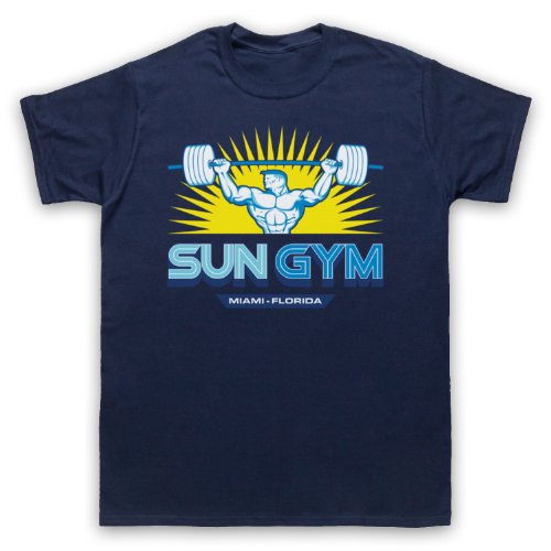 My Icon Art & Clothing Pain Gain Sun Gym Bodybuilding Logo Film Herren T-Shirt, Ultramarinblau, 2XL von My Icon Art & Clothing