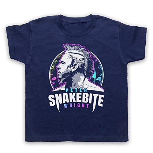 My Icon Art & Clothing Peter Wright Snakebite Darts Tribute Scottish Champion Player Kinder T-Shirt, Ultramarinblau, 9-11 Jahren von My Icon Art & Clothing