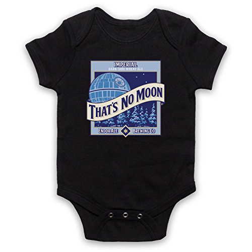 My Icon Art & Clothing Star That's No Moon Imperial Dark Side Wheat Ale Sci Fi Space Film Babystrampler, Schwarz, 6-12 Monate My Icon Art & Clothing Star That's No Moon Imperial Dark Side Wheat Ale Sci Fi Space Film Babystrampler, Schwarz, 6-12 Monate von My Icon Art & Clothing