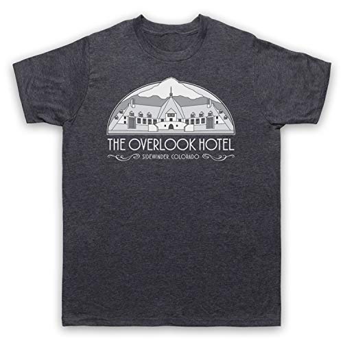 My Icon Art & Clothing The Overlook Hotel Shin Horror Novel Film Herren T-Shirt, Jahrgang Schiefer, XL von My Icon Art & Clothing
