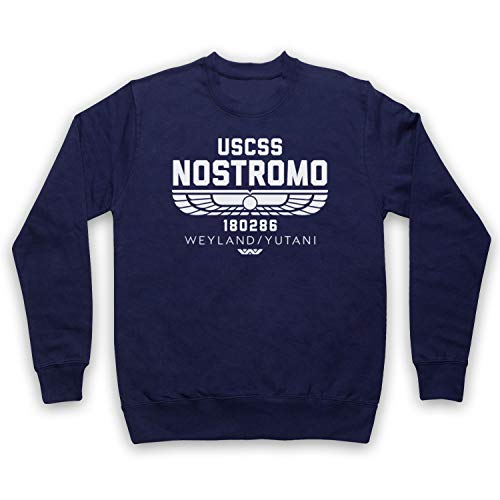 My Icon Art & Clothing USCSS Nostromo 180286 Sci Fi Space Alien Horror Film Spaceship Erwachsenen Sweatshirt, Ultramarinblau, 2XL von My Icon Art & Clothing