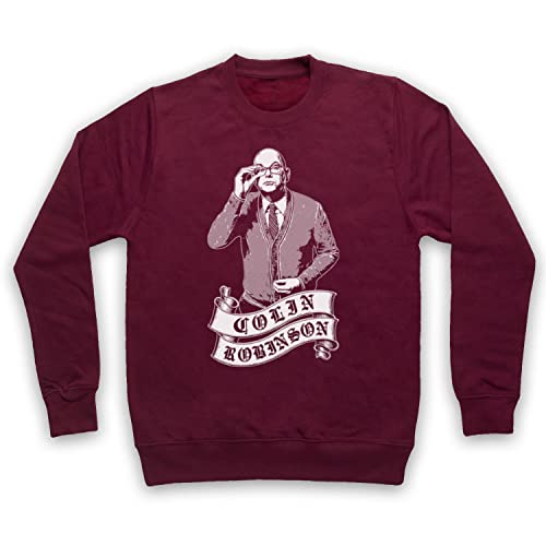 My Icon Art & Clothing What Do Shadows Colin Robinson Tribute Erwachsenen Sweatshirt, Burgund, Medium von My Icon Art & Clothing