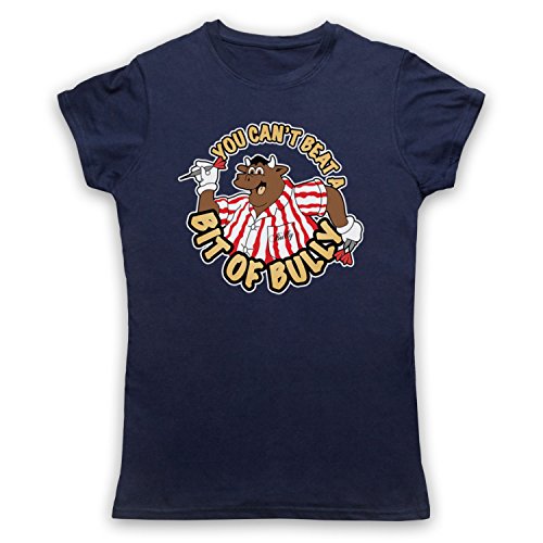 My Icon Art & Clothing You Can't Beat A Bit of Bully Darts TV Gameshow Bulls Damen T-Shirt, Ultramarinblau, Large von My Icon Art & Clothing