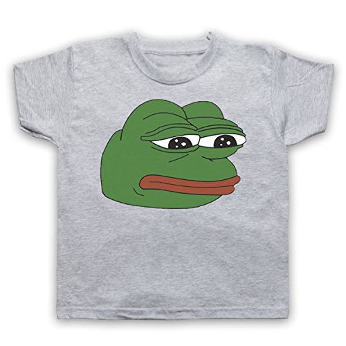 Pepe The Frog Alt-Right Meme Kinder T-Shirt, Grau, 12-13 Jahren von My Icon Art & Clothing