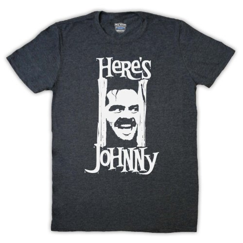 Shining Jack Nicholson Heres Johnny Herren T-Shirt, Jahrgang Schiefer, Large von My Icon Art & Clothing