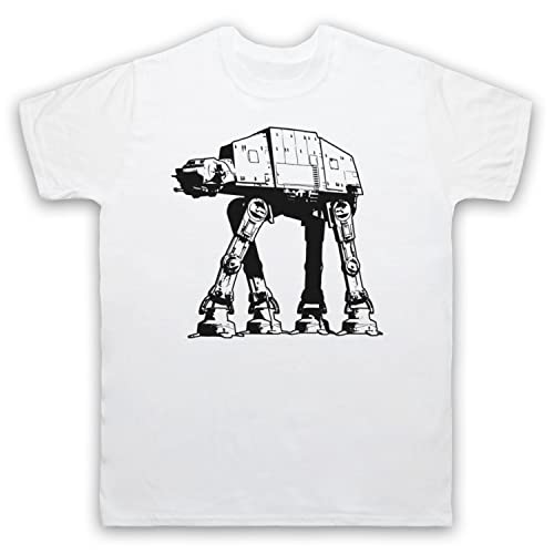 Star at-at Walker All Terrain Armored Transport Vehicle Sci Fi Film Herren T-Shirt, Weiß, Medium von My Icon Art & Clothing