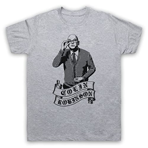 What Do Shadows Colin Robinson Tribute Herren T-Shirt, Grau, Medium von My Icon Art & Clothing