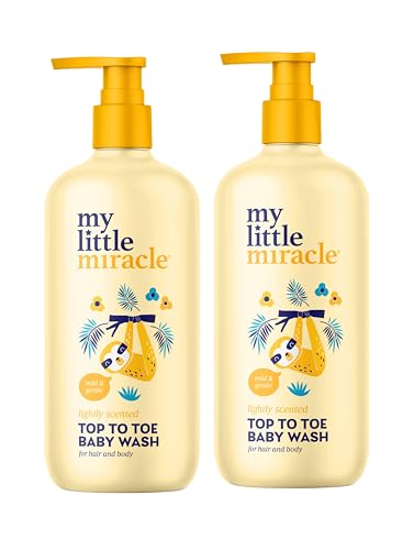 My Little Miracle Baby-Haar- und Körperwäsche, reißfreie, sanfte Formel für alle Haut- und Haartypen, 500 ml, 2 Stück My Little Miracle Baby-Haar- und Körperwäsche, reißfreie, sanfte Formel für alle Haut- und Haartypen, 500 ml, 2 Stück von My Little Miracle