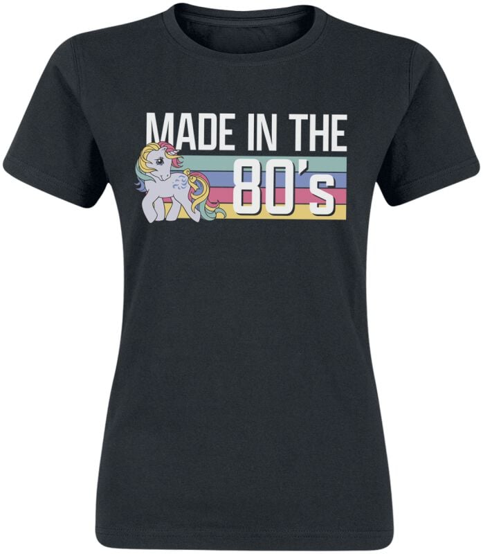 My Little Pony Made in the 80's T-Shirt schwarz in XL von My Little Pony