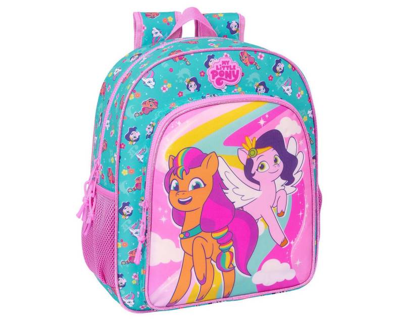 My Little Pony Rucksack Kinder Rucksack My Little Pony Magic Rosa türkis 32 x 38 x 12 cm von My Little Pony