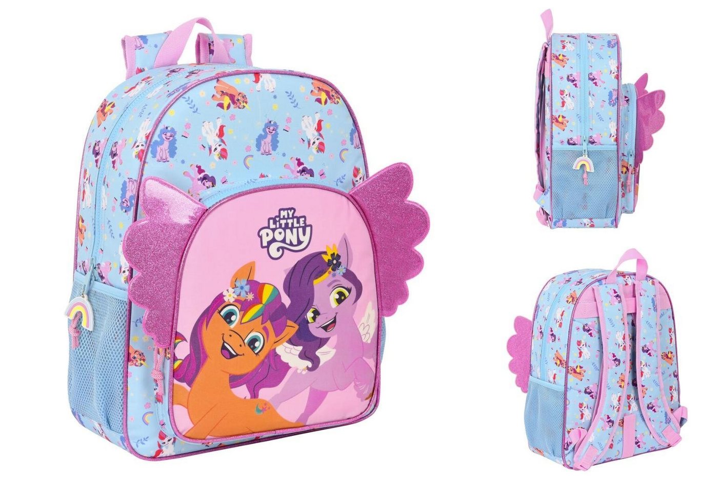 My Little Pony Rucksack My little pony Kinder-Rucksack My Little Pony Wild free Blau Rosa 33 von My Little Pony