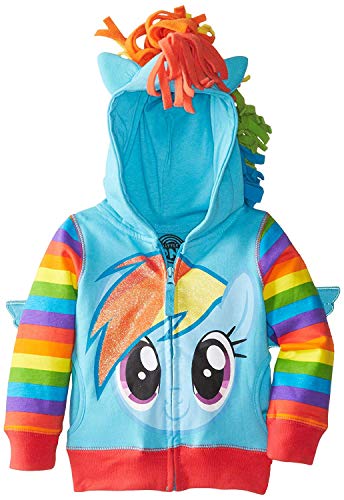 My little Pony Rainbow Dash Blau Mädchens Kostüm Hoodie Sweatshirt (Mädchens 16) von My Little Pony