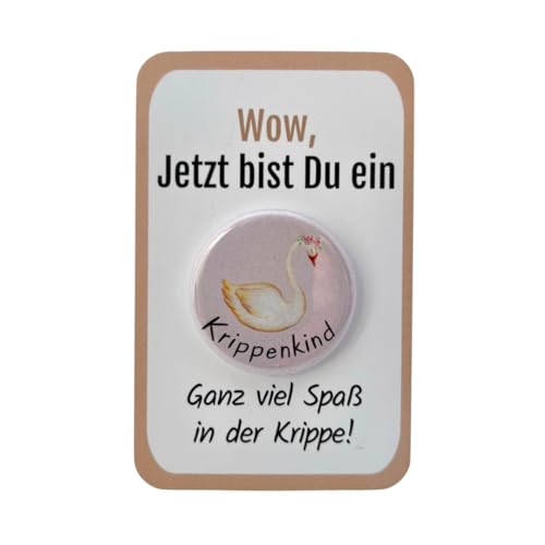 Geschenk für Krippenkinder Button ohne Nadel „Schwan“ Geschenk Krippe Start Geschenk Krippenkind Anstecker Krippenstart Geschenk Idee Kitakind Geschenkidee Krippenkind Geschenk von My Maisie