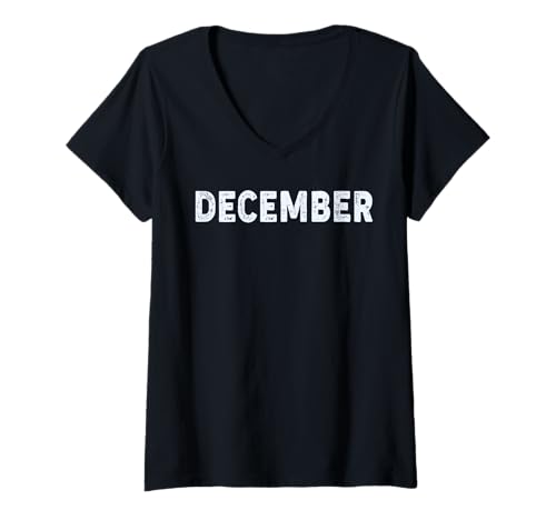 Damen Feiern Sie den Dezemberstolz mit diesem stilvollen Dezember T-Shirt mit V-Ausschnitt Damen Feiern Sie den Dezemberstolz mit diesem stilvollen Dezember T-Shirt mit V-Ausschnitt von My Month of The Year by SRT Design