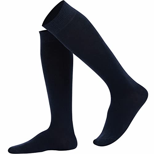 Mysocks Unisex Kniestrümpfe lange Socken Marine von Mysocks