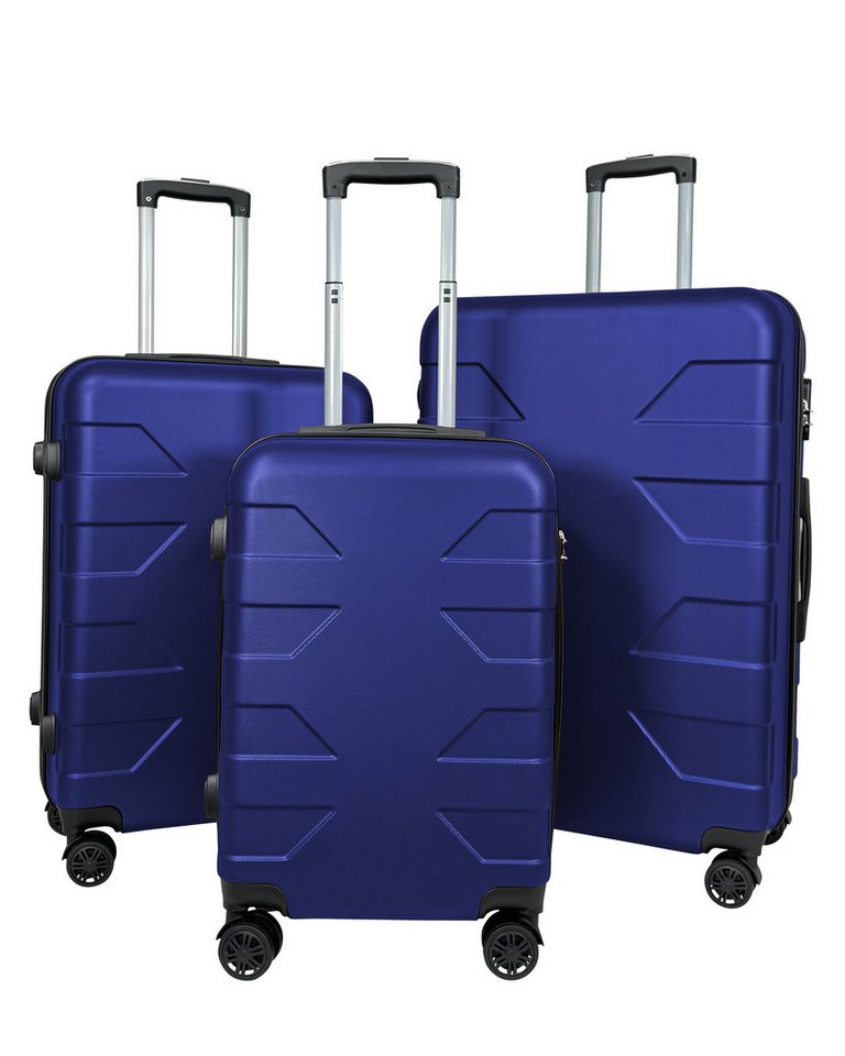 My Travel Bag Kofferset Leichter ABS Reisekoffer Koffer Handgepäck Trolleyset 3er Set, (Spar-Set, Hartschalen Trolley Set), 100% ABS Hartschale von My Travel Bag