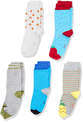 MyWay Kids Basic 10er Design Mix grau Socken, Mehrfarbig 107), 23-26 (Herstellergröße: 23/26), Pack von MyWay