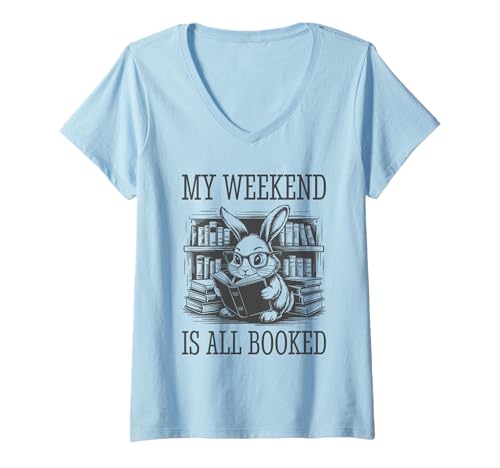 Damen My Weekend Is All Booked T-Shirt mit V-Ausschnitt Damen My Weekend Is All Booked T-Shirt mit V-Ausschnitt von My Weekend Is All Booked