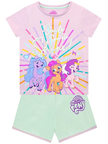 My Little Pony Mädchen T-Shirt und Shorts Set Mehrfarbig 104 von My Little Pony
