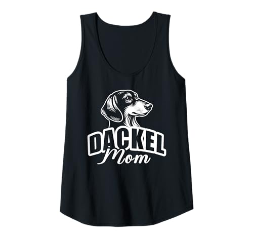 Damen "Dackel Mom" mit süßem Hundekopf Tank Top Damen "Dackel Mom" mit süßem Hundekopf Tank Top von MyAnimal - Dachshund