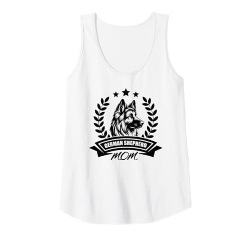 Damen Deutscher Schäferhund Mom mit Banner und Ährenkranz Tank Top Damen Deutscher Schäferhund Mom mit Banner und Ährenkranz Tank Top von MyAnimal - Shepherd