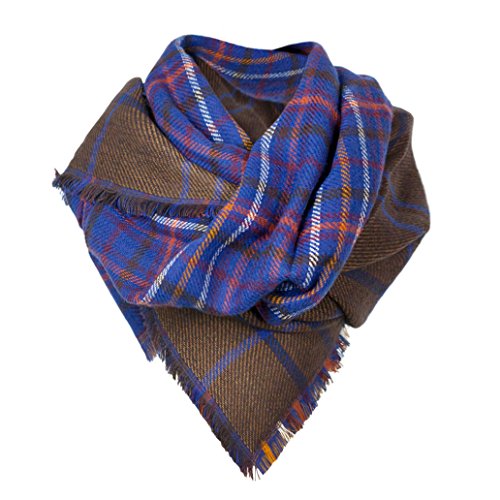 MyBeautyworld24 Damen Winter-Schal Strickschal Deckenschal Doppelschal Herbst-Schal Oversized beidseitig tragbar von MyBeautyworld24