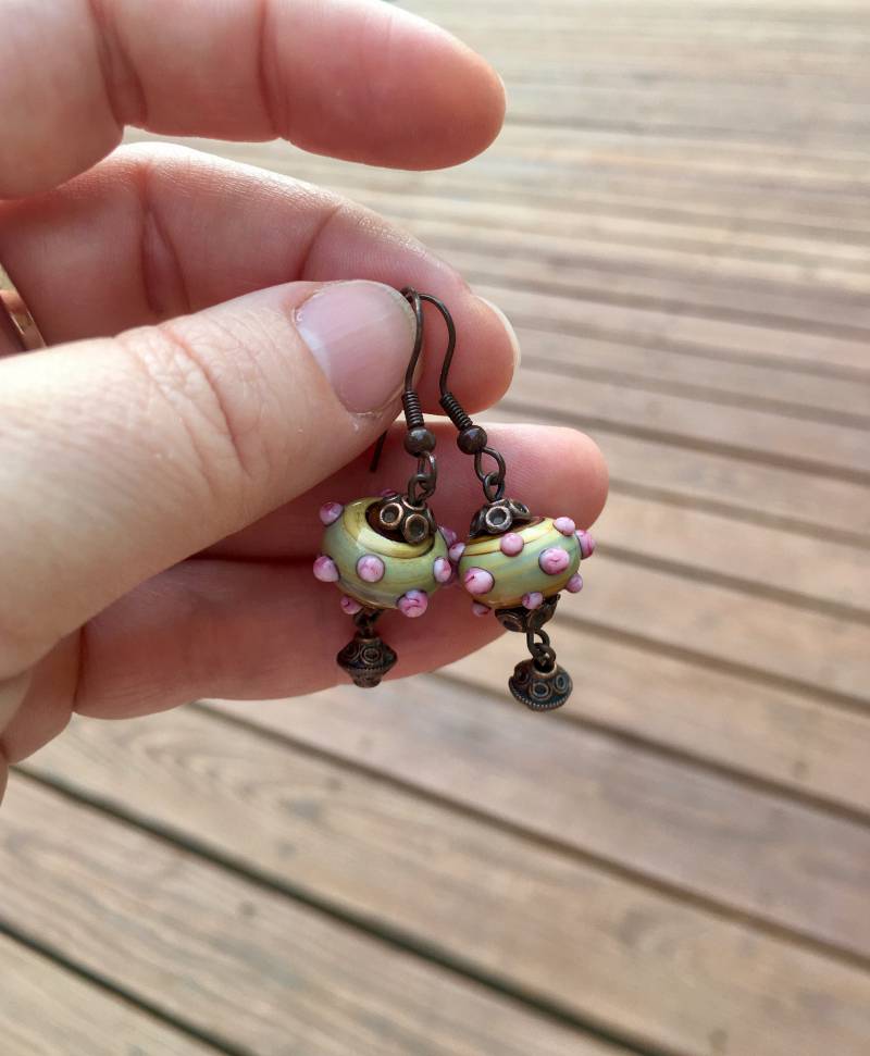 Handgefertigte Ohrringe Aus Glas von MyBirdsAndMore