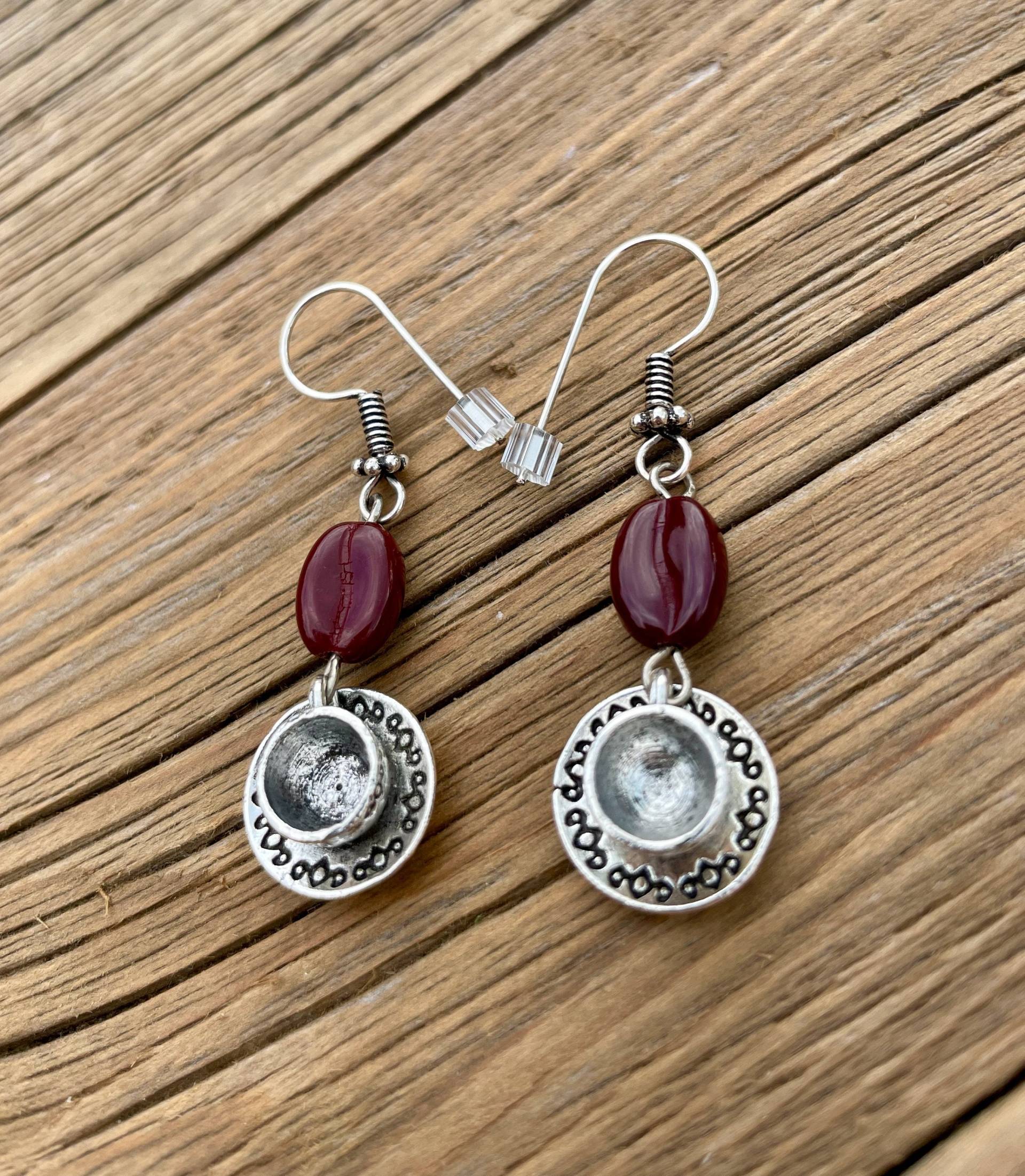 Kaffeebohnen & Tassen Ohrringe Geschenk Für Kaffeeliebhaber Kaffeebohnen & Tassen Ohrringe Geschenk Für Kaffeeliebhaber von MyBirdsAndMore