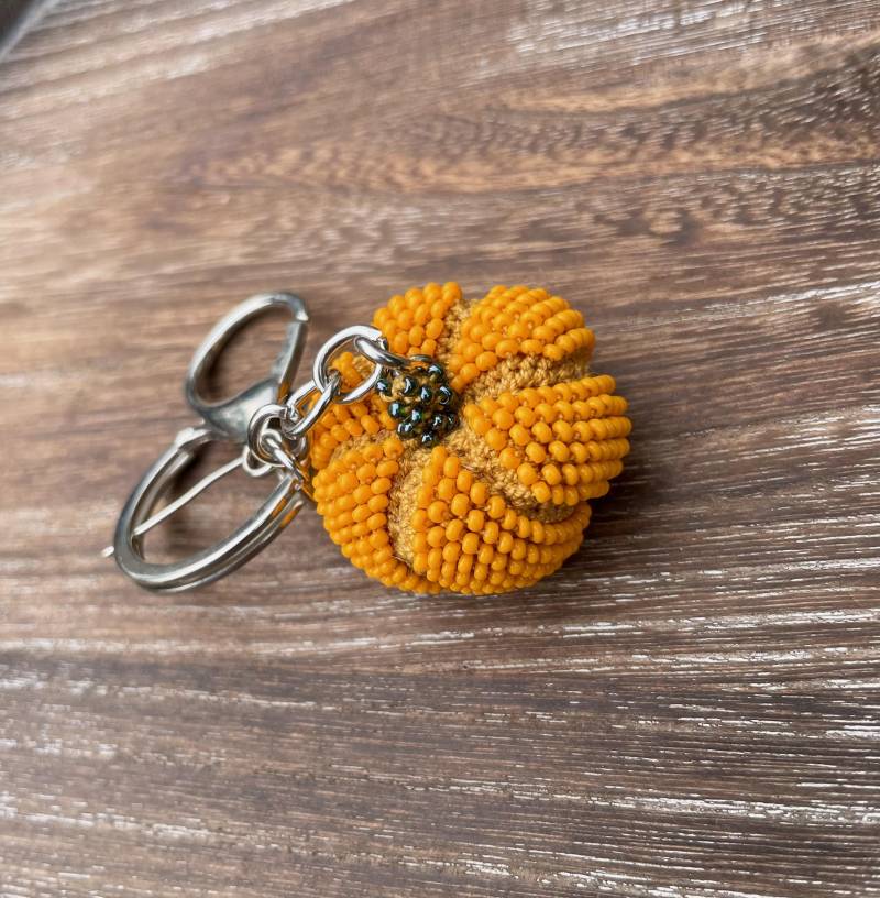Perlen Häkeln Kürbis Keychain Halloween-Erntedank-Geschenk Perlen Häkeln Kürbis Keychain Halloween-Erntedank-Geschenk von MyBirdsAndMore